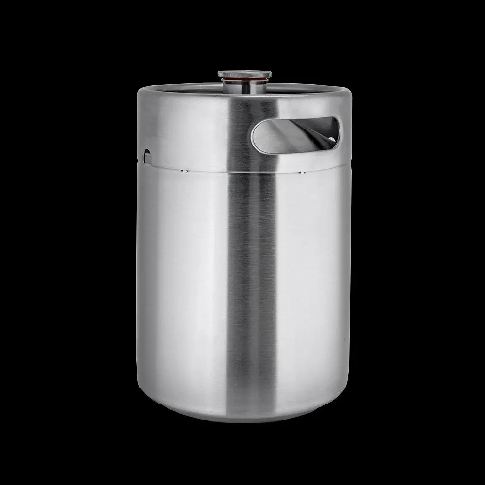 

5l beer dispenser made of stainless steel housebrew for bbq handle and portable mini keg inox 5l growler 12g co2 cartridge
