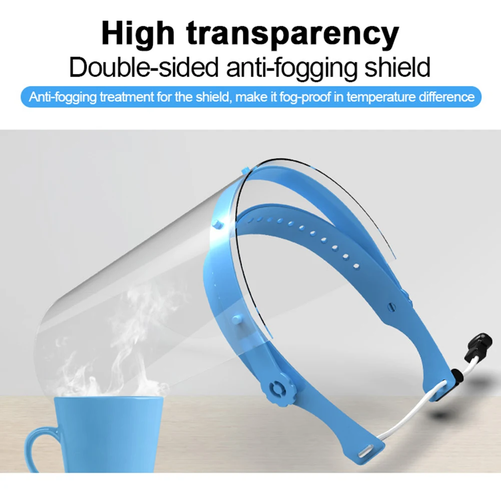 

Anti-Saliva Dustproof Mask Transparent Safety Faces Shields Screen Spare Visors Head Face Respiratory Tract Protection Masques