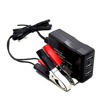

Multi-port 12V24v battery mobile phone charger motorcycle car on board universal USB to 5V car 2.1A fast charge