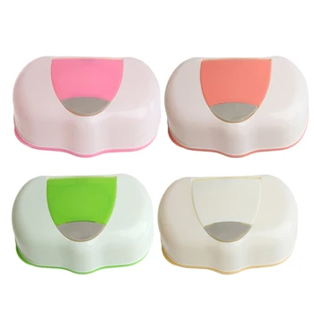 

Dry Wet Tissue Paper Case Baby Wipes Napkin Storage Box Plastic Holder Container