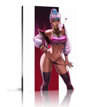 

HD Print Anime Game Posters Oil Painting Home Decor Wall Art on Canvas Qiyana Canvas Printings Canvas Wall Art