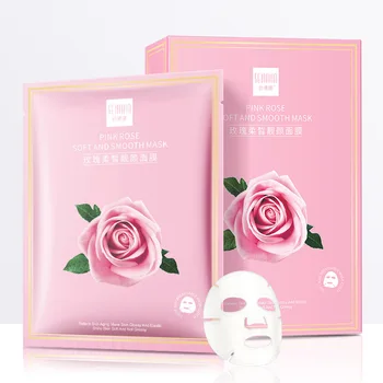 

Rose sheet mask Moisturizing Face mask Tender Oil-control Hydration Mask Wrapped Mask Whitening Anti-Aging korean skin care
