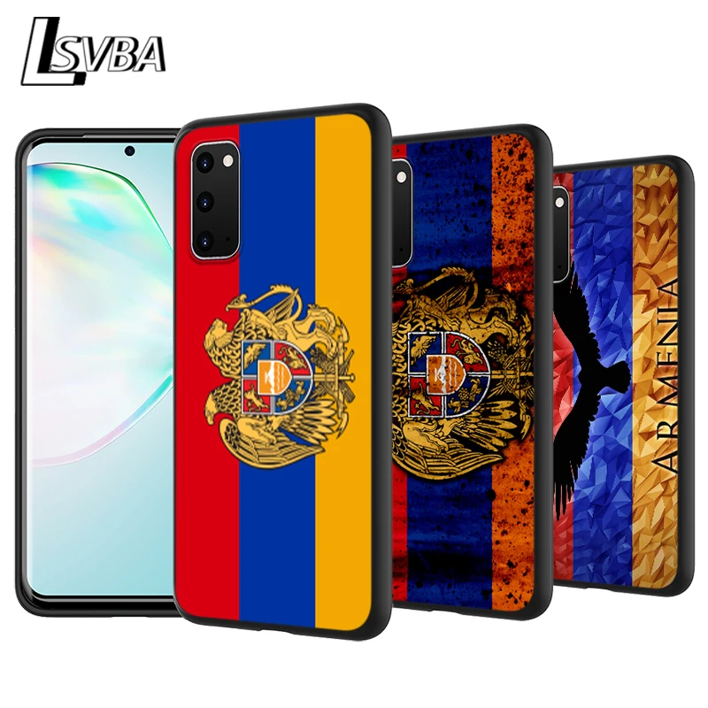 Armenian Flag Anti-Fall Back Cover For Samsung Galaxy S20 Ultra Plus A01 A11 A21 A31 A41 A51 A71 A91 Phone Case | Мобильные телефоны