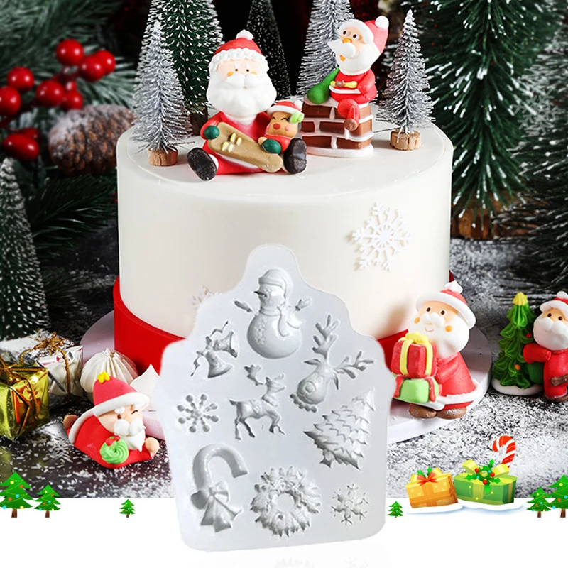 Brithday Декор Бар Рождество силиконовые формы для торта Форма для помадки на торт креативные безопасные вечерние изделия кухонный инструмент Sugarcraft