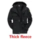 thick fleece - black