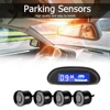 Radar LED para sensor estacionamiento de automóviles, con 4 sensores de estacionamiento, sistema de detección de estacionamiento de respaldo, Monitor de Radar de retroiluminación sensor aparcamiento ► Foto 2/6