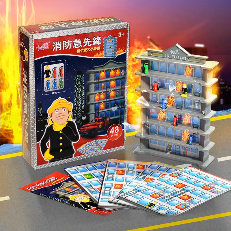 IQ UP series Fire Vanguard 3D Education Board game Imagination Children Logical Thinking Toy Family with gift toys |