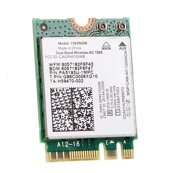 

for Dual Band Wireless-N 7265 7265NGW 802.11N 2 x 2 WiFi 300Mbps NGFF M.2 Card 7265NB 2.4G / 5G