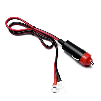 

Car 15A Male Plug Cigarette Lighter Adapter Power Supply Cord+ 50cm Cable 11.8
