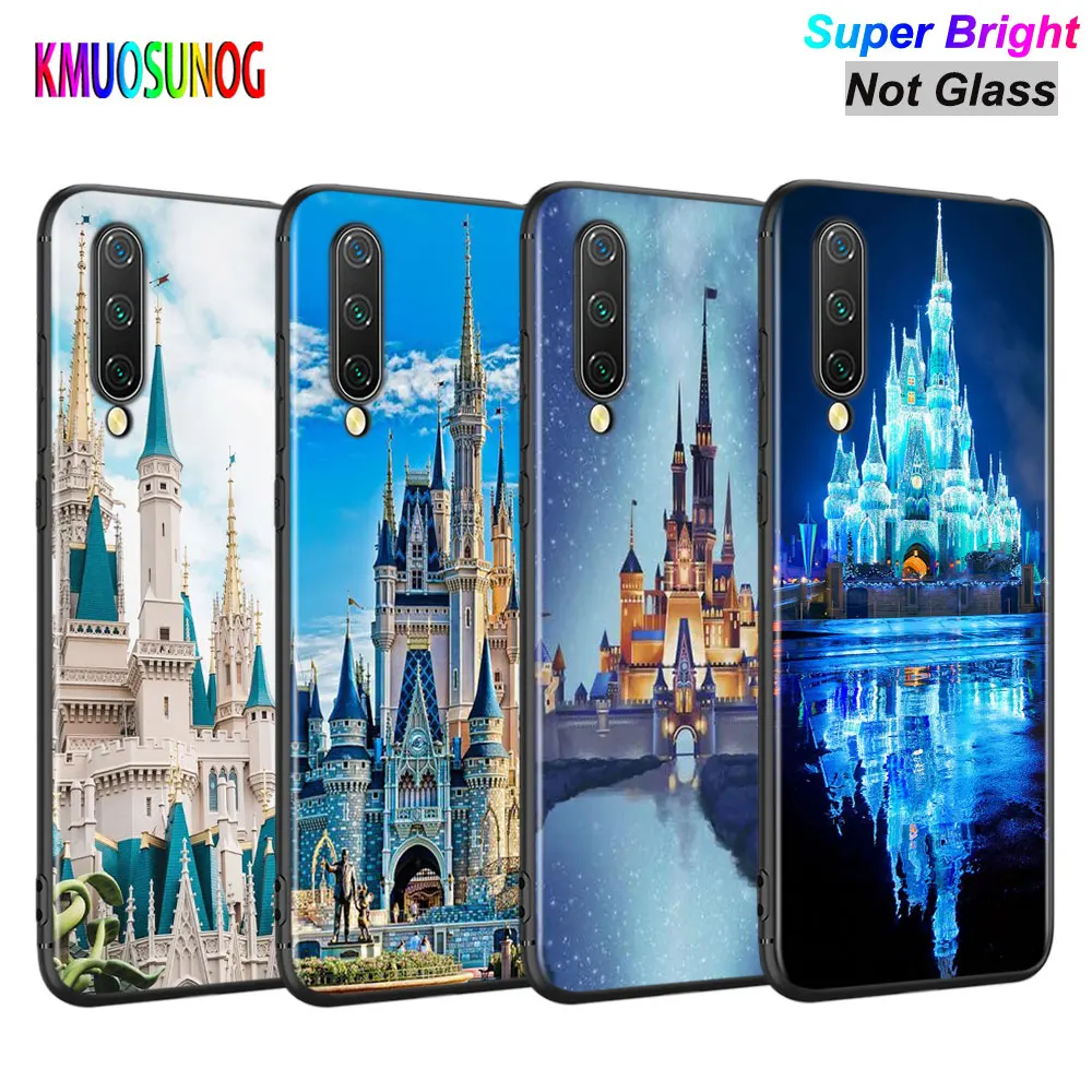 

Black Cover World Cinderella Castle for Xiaomi Mi A3 A2 A1 5X 6X 6 8 Lite 9 9SE CC9 F1 9T 9TPro Play Phone Case