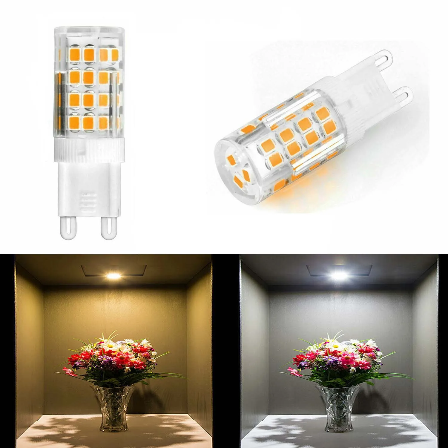 

10PCS Mini LED Corn Bulb G9 Ceramic Light 220V 6W 51 Leds Replace 45W Halogen Lamp Cool Warm White