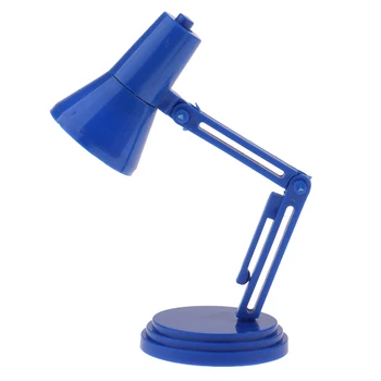 

1/6 Adjustable LED Desk Lamp Furniture for Hot Toys//Blythe/BJD Dolls House Accessories Dark Blue