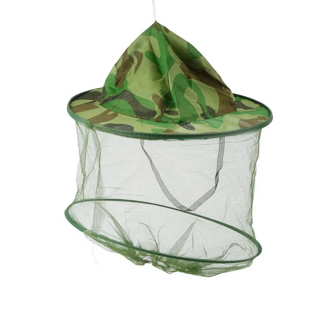 Outdoor Mosquito Resistance Bug Insect Bee Net Mesh Head Face Protector Cap Hat