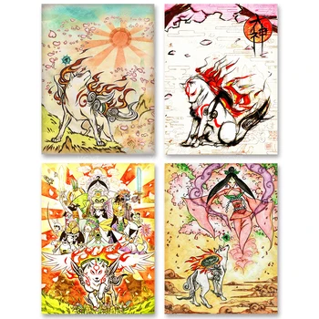 

Home Decoration 5D DIY Embroidery Okami Diamond Abstract Picture Painting Full Round Drill Cross Stitch Wall Art Handmade Gift