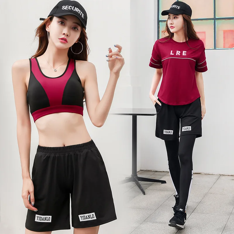

AliExpress Yoga Clothes Sports WOMEN'S Suit 2019 Spring Summer Quick-Dry Running Clothing Profession Fitness Suit Women's