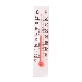

10PCS Newest 5CM*1.1cm Miniature Paper Cardboard Thermometer Dollhouse Indoor -20-50 Celsius Family Garden Supplies