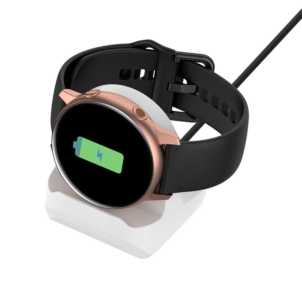 Силиконовое зарядное устройство конверсионная док-станция для samsung Galaxy Watch Active 2 40 мм 44 мм Противоскользящий базовый кронштейн#50