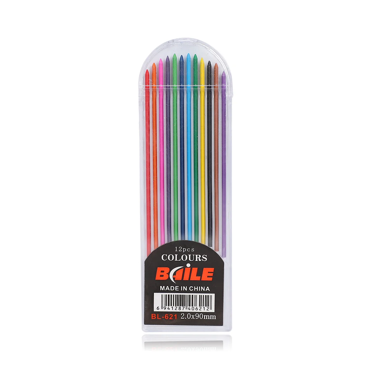 Креативный 2,0 мм пресс-тип цветной механический карандаш 2B Рисование Написание деятельности карандаш with12-color заправка принадлежности для рисования - Цвет: 1set Color refill