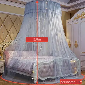 

1pc Elegant Mosquito Nets Round Dome Mosquito Net Hanging Children Night Mosquito Bed Elegant Tent Nets Light Bed Curtain W S2Q0