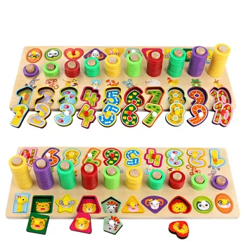 

Digital Building Children's Puzzle Wooden Puzzle Kids Educational Recognition Games Toys for Children