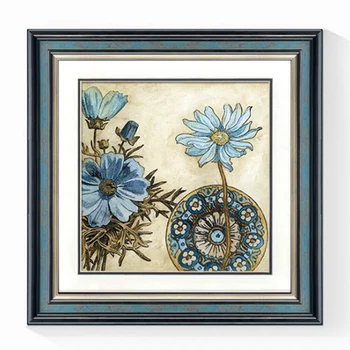 

Decorative Picture,Embroidery Needlework Sets with Printed Pattern,Mural Hang a Picture for Home Decor Painting,Flowers