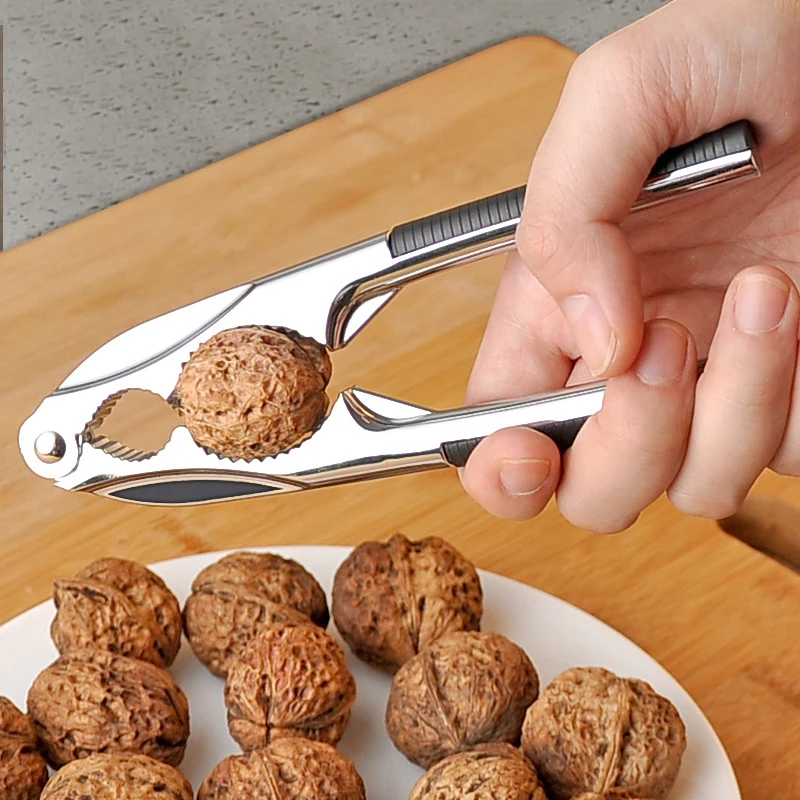 

Portable Nut Cracker Kitchen Gadgets Tool Sheller Walnut Opener Plier Metal Opener Alloy Nutcracker Kitchen Accessories