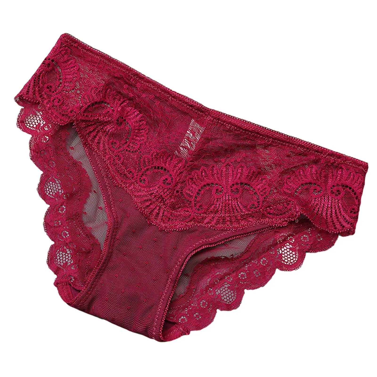 Lace Transparent Women's Underwear Sexy Fashion Breathable Panties Lingerie Soild Low Waist Briefs Underpanties Трусики Женские