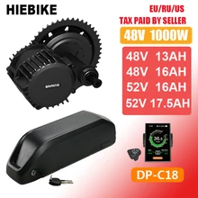 48v 1000w Bafang BBSHD BBS03B преобразователя для электрического велосипеда с сертификатом ce комплект с Батарея 48V 13/16AH 52v 16/17. 5ah, фара для электровелосипеда в середине приводной двигатель