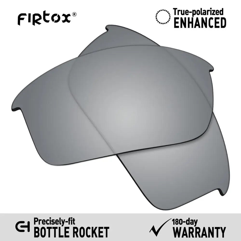 Silver-Polarized Firtox настоящие поляризованные Сменные рассеиватели UV400 для солнцезащитных очков-солнцезащитных очков Rocket OO9164(Только Совместимые линзы - Цвет линз: Silver-Polarized
