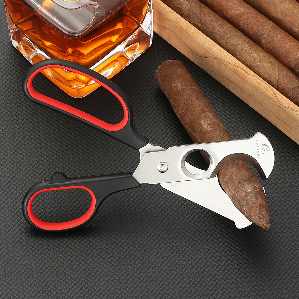 GALINER Cigar Cutter Sharp Cigar Scissors Stainless Steel Knife Cut
