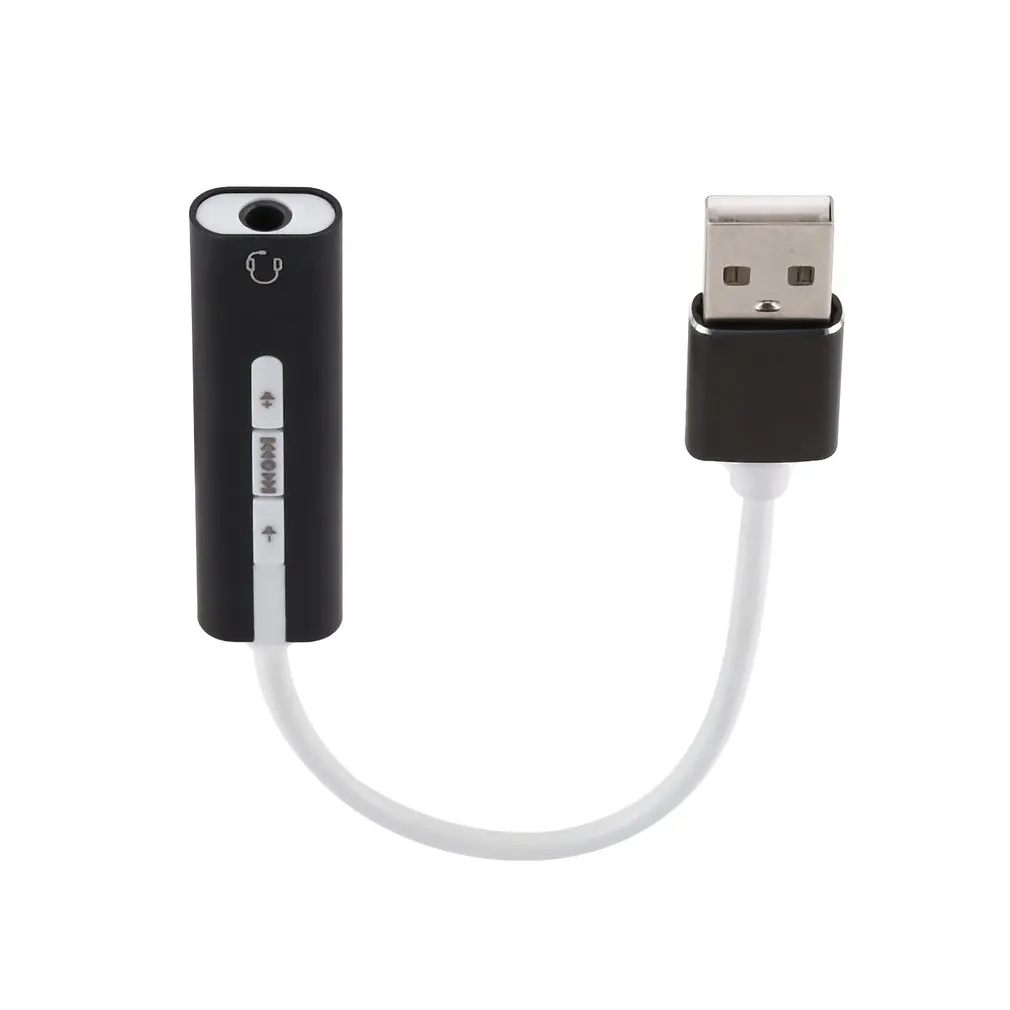 Usb Aluminum Alloy Cable Single Hole Sound Card 7.1 External Adjustable Volume Computer Sound Card External Computer Sound