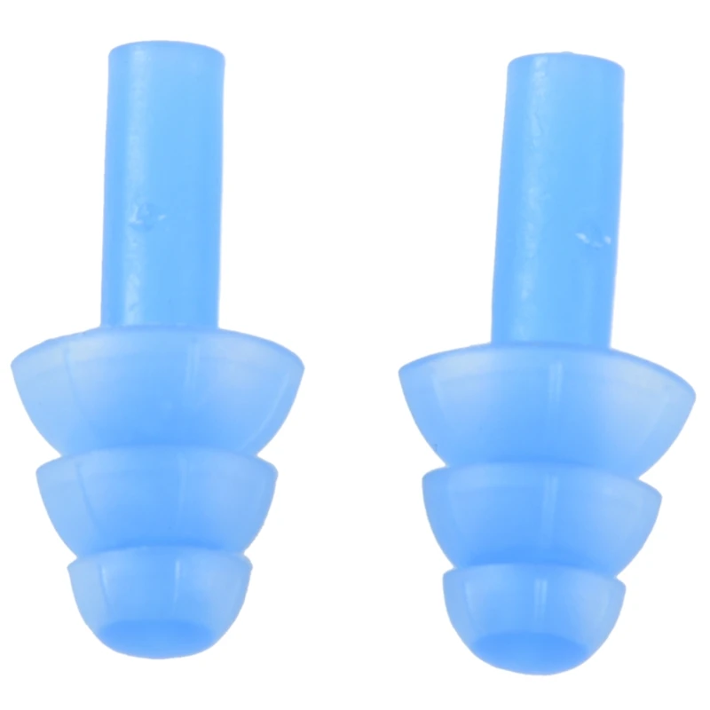 

Pair Swimming Dive Flexible Silicone Ear Plugs Earplug Blue high quality
