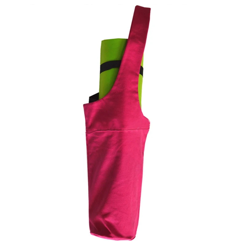 Portable Canvas Strap Storage Bag Pocket Pilates Large Mat Gym Carrier Portable Equipment