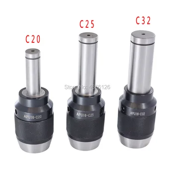 

1 pcs Straight shank chuck C20-APU13 / C20-APU16 / C25-APU13 / C25-APU16 / C32- APU13 / C32-APU16 keyless self-tightening chuck