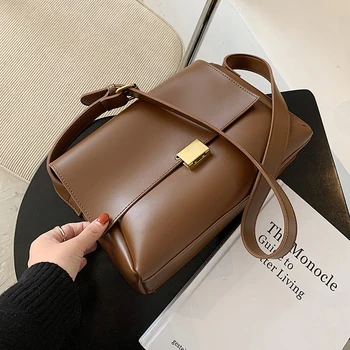 

Simple PU Leather Crossbody Bags for Women 2021 High Quality Small Cross Body Brand Designer Shoulder Bag Luxury Handbags