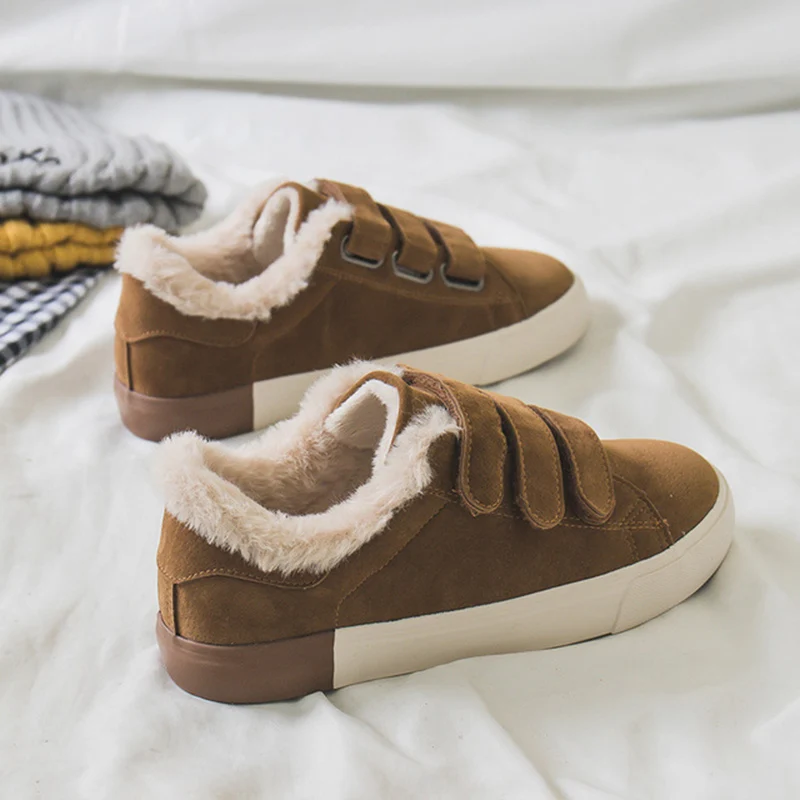 

Женские кроссовки, Белая обувь, зима 2019, повседневная женская обувь на липучке, зимние кроссовки для женщин на плоской подошве, женские кроссовки