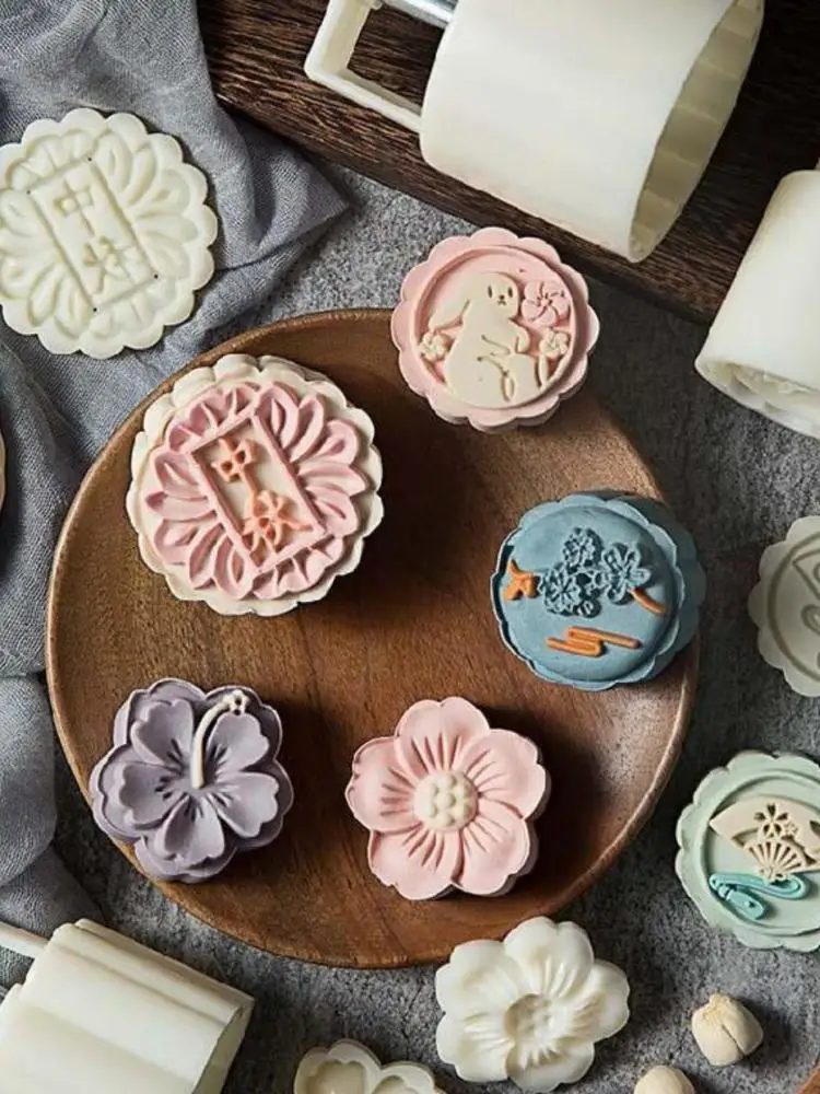 Mooncake Bakeware Baking Molds Mooncake Flower Silicone Mold Flower