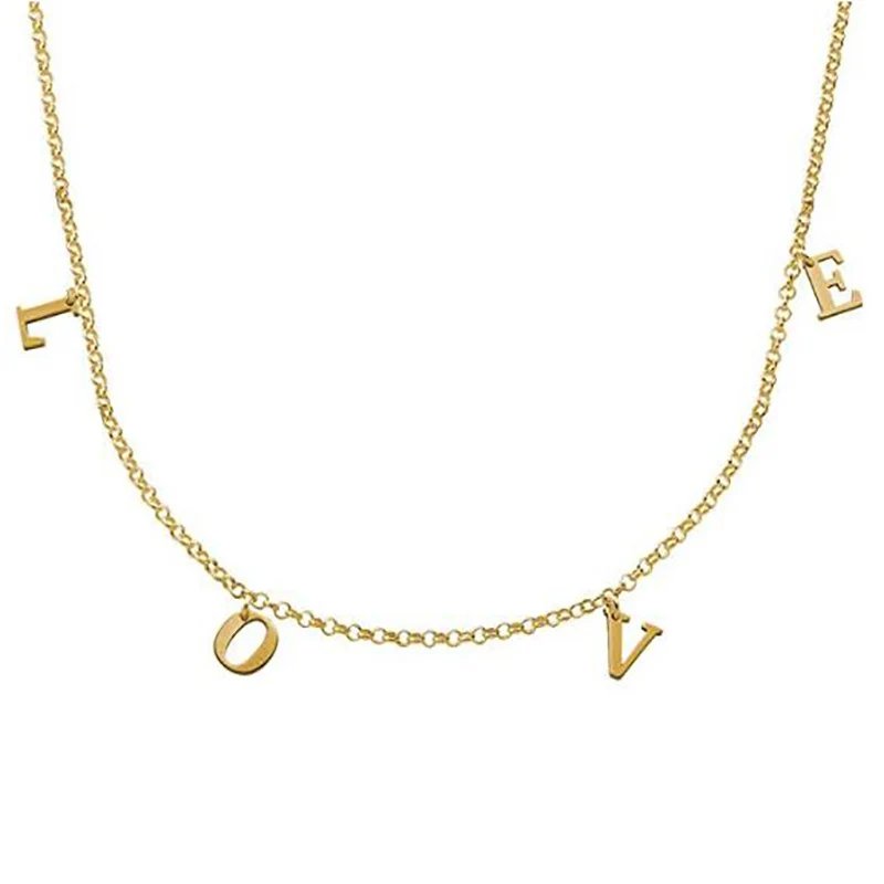 26 letter name necklace