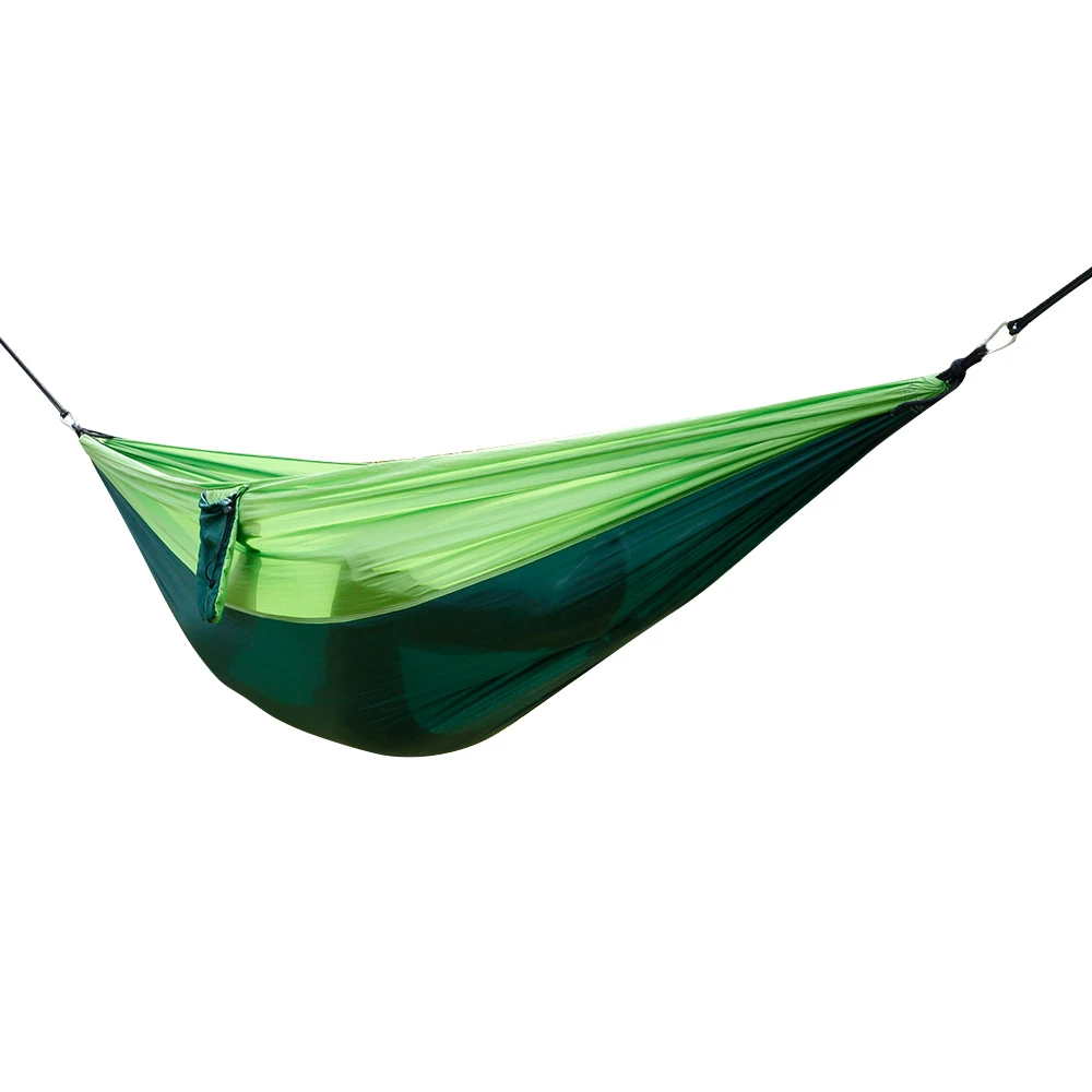 

Camping Hammock With Tree Strap Portable Parachute Nylon Hammock For Backpacking Travel Sleeping HangNet Bed