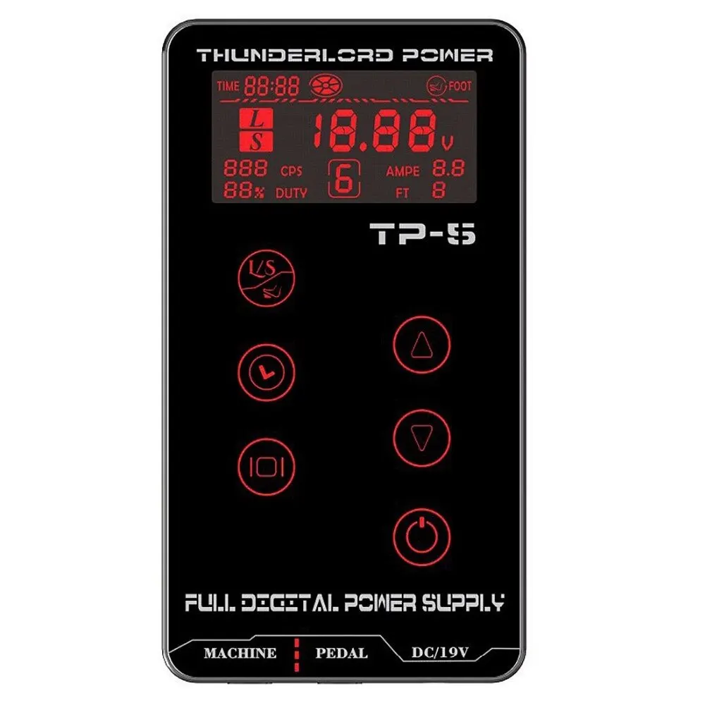 Manooby Татуировка источник питания HURRICAN обновление экрана TP-5 интеллектуальный цифровой ЖК-макияж двойной тату источник питания