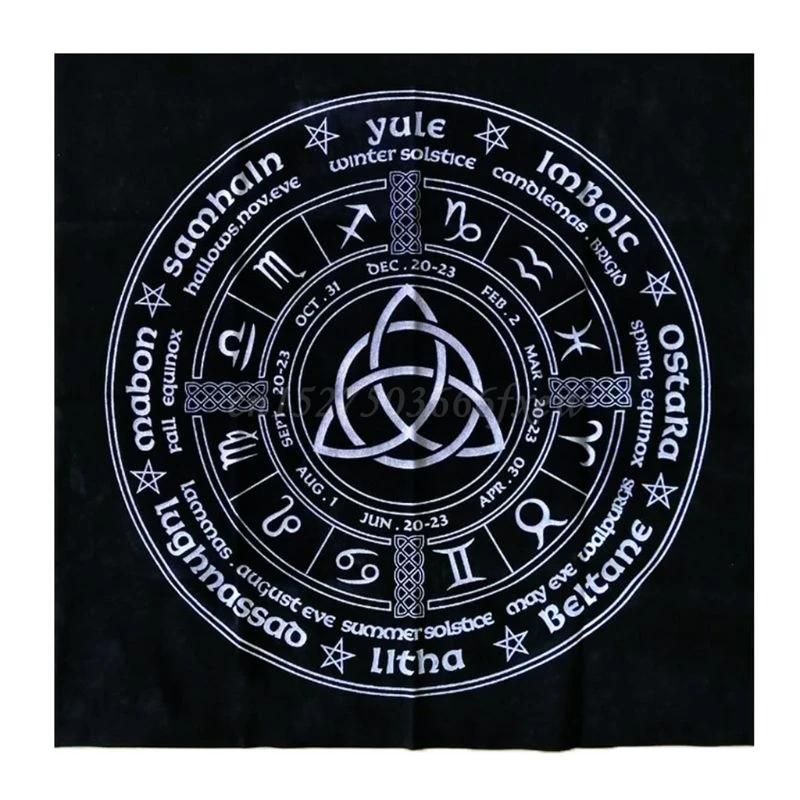 Tablecloth Board-Game Divination Tarots Astrology Oracle Velvet Witch Mat