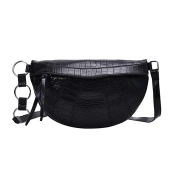 

Luxury Bag Fashion chest bag 2020 designer women's bag PU leather crocodile messenger bag, Wallet Green and black