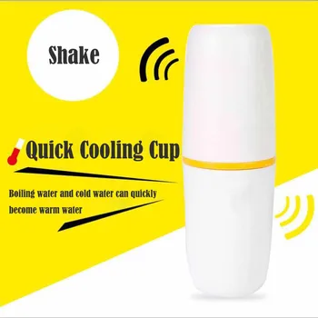 

Quick Cooling Cups Cooling Water Bottle Glass Stainless Vacuum Flask Chilly In Winter Special Insulated Yellow Cup