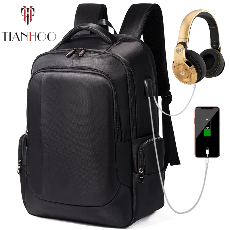 

TIANHOO New Business BackpackS Rechargeable Computer Backpack USB Large Capacity School Bag