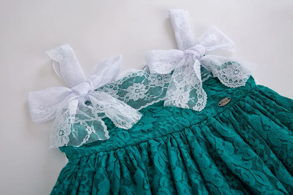 Cutestyles/новейшее зеленое платье для маленьких девочек кружевное с цветочным
