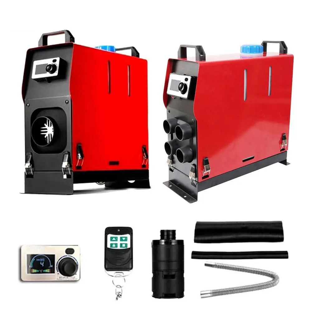 

Car Heater 12V 5000W Intelligent Voice Broadcast Air Heater 4 Holes LCD Monitor Heater Diesel Parking Heater For Car Truck