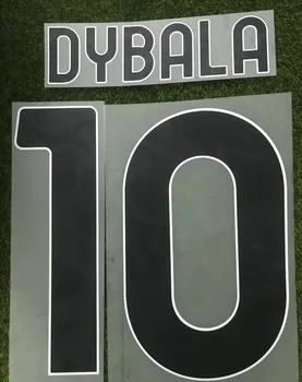 

2020 #10 DYBALA Nameset Ronaldo De Ligt Nameset Customize Name Number Printing Soccer Patch Badge