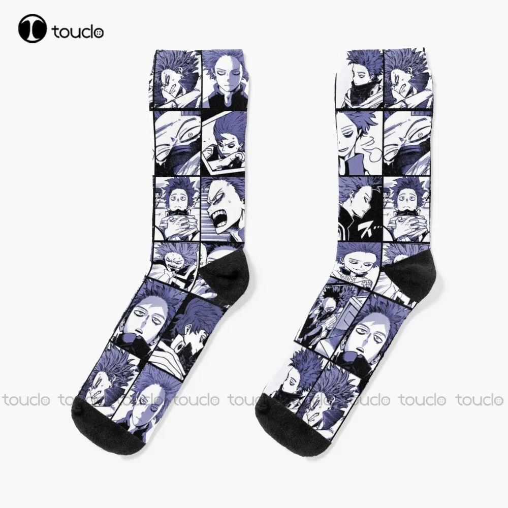 

Shinso Collage color version Socks mushroom socks Personalized Custom Unisex Adult Teen youth Socks 360° digital print