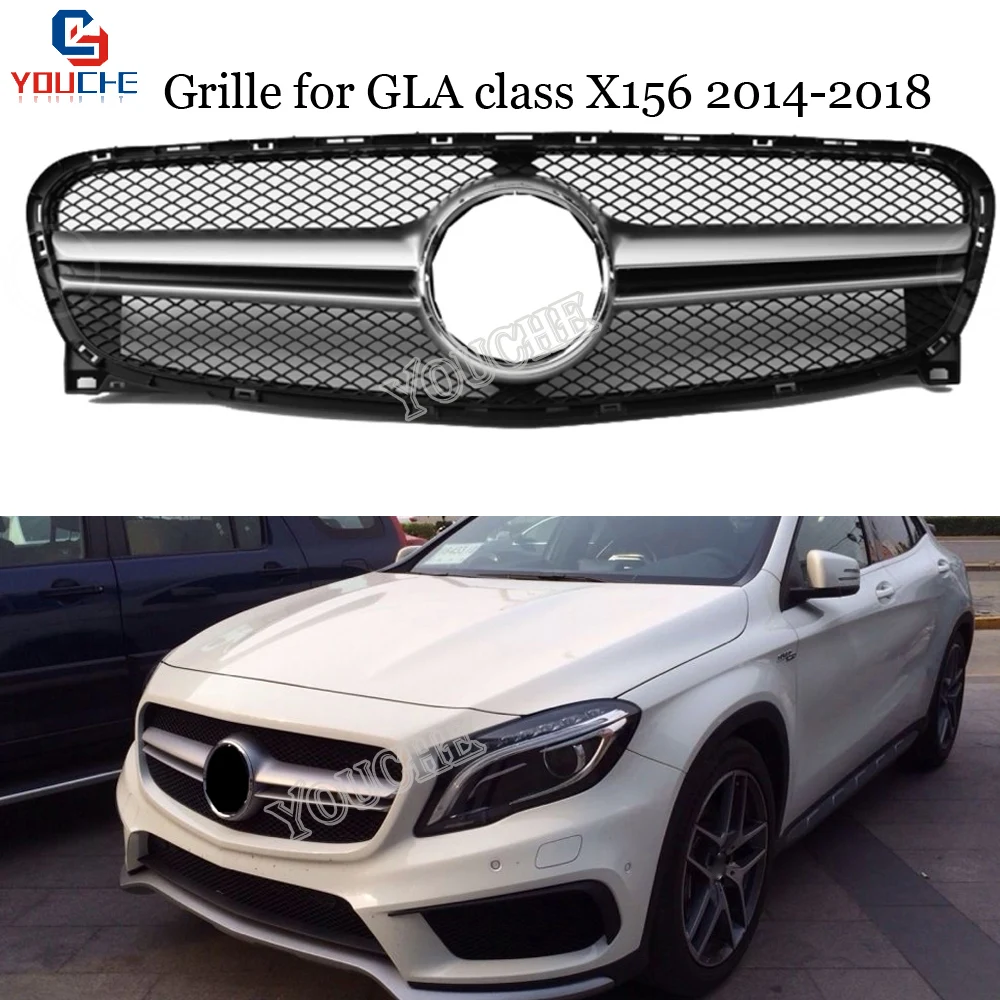X156 бриллианты/AMG/GT Передняя решетка для Mercedes GLA класс 2014 2018 GLA200 GLA250 замены бампера