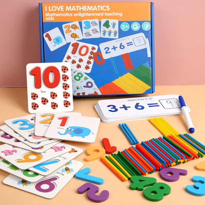 

Wooden Number Alphabet Letter Spelling Word Puzzle Game Learning Cards Matching Preschool Educational Kids Toys